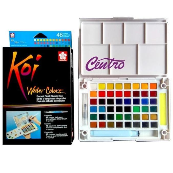 

[COD] Sakura Koi Water Colors Cat Air Padat 48 Warna BERKUALITAS Kode 1196