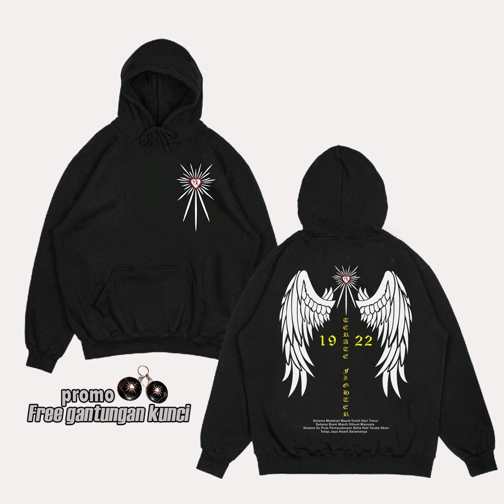 sweater HOODIE PSHT TERATE FIGHTER  A100 /JAKET PSHT SAYAP/ SWEATER PSHT MURAH / JAKET PENCAK SILAT 
