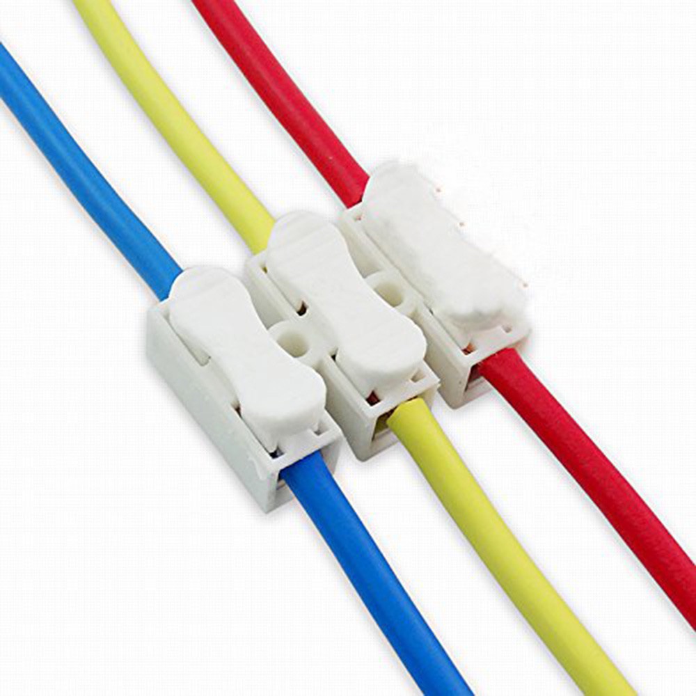 [HAEBOT] Spring Kabel Konektor Penghubung Kabel 3 Pin 250VAC 3 Channel Quick Push Wire Cable Connector