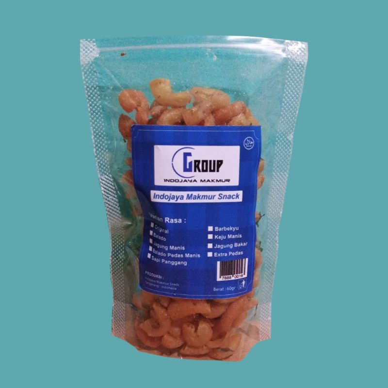 

makaroni bantet rasa balado pedas manis 60gram