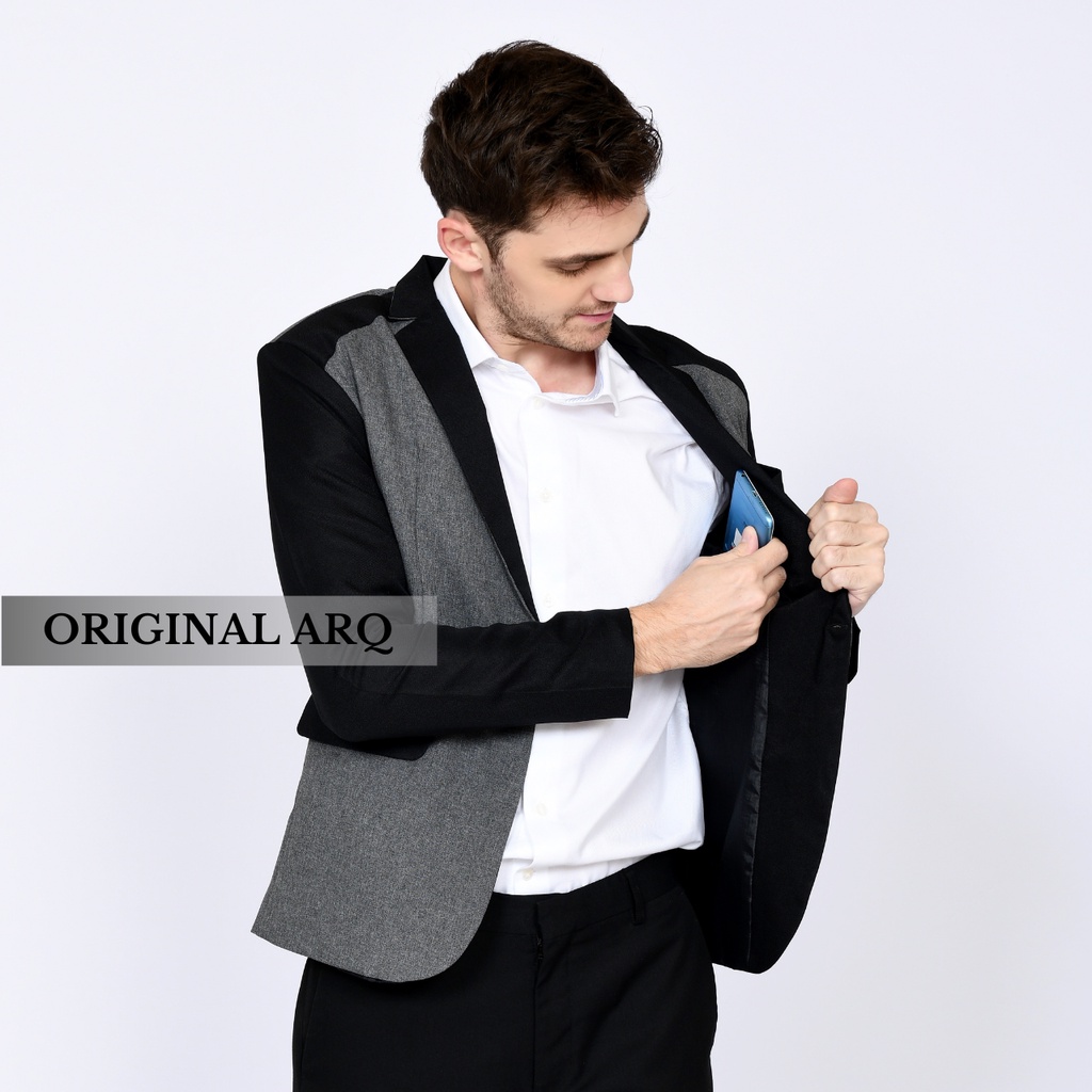 TERLARIS ! JAS BLAZER PRIA FORMAL SLIMFIT BAHAN PREMIUM ORIGINAL ARQ / JAS BLAZER WISUDA KERJA PERNIKAHAN