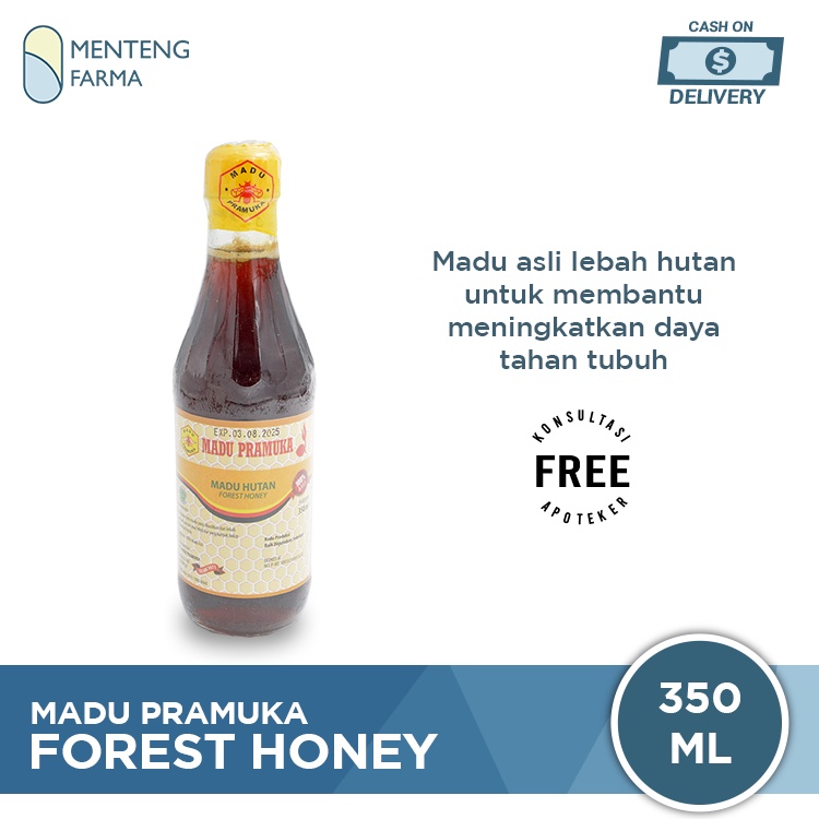 Madu Pramuka Hutan 350 mL - Madu Asli Lebah Liar / Madu Hutan