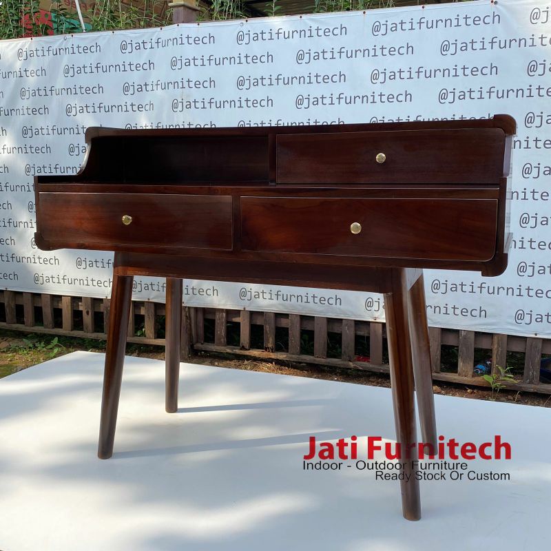 meja rias 3 drawer - meja drawer serbaguna - Jati Furnitech