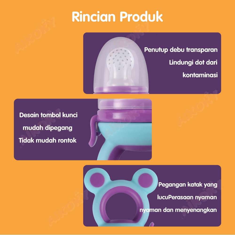 AIKOKY Dot buah bayi /empeng buah untuk bayi 6 bulan