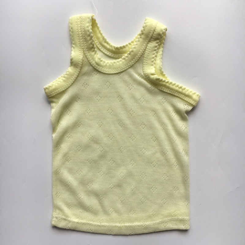 [PAKET 12 PCS] Singlet Kaos Dalam Anak Motif Bolong (warna)
