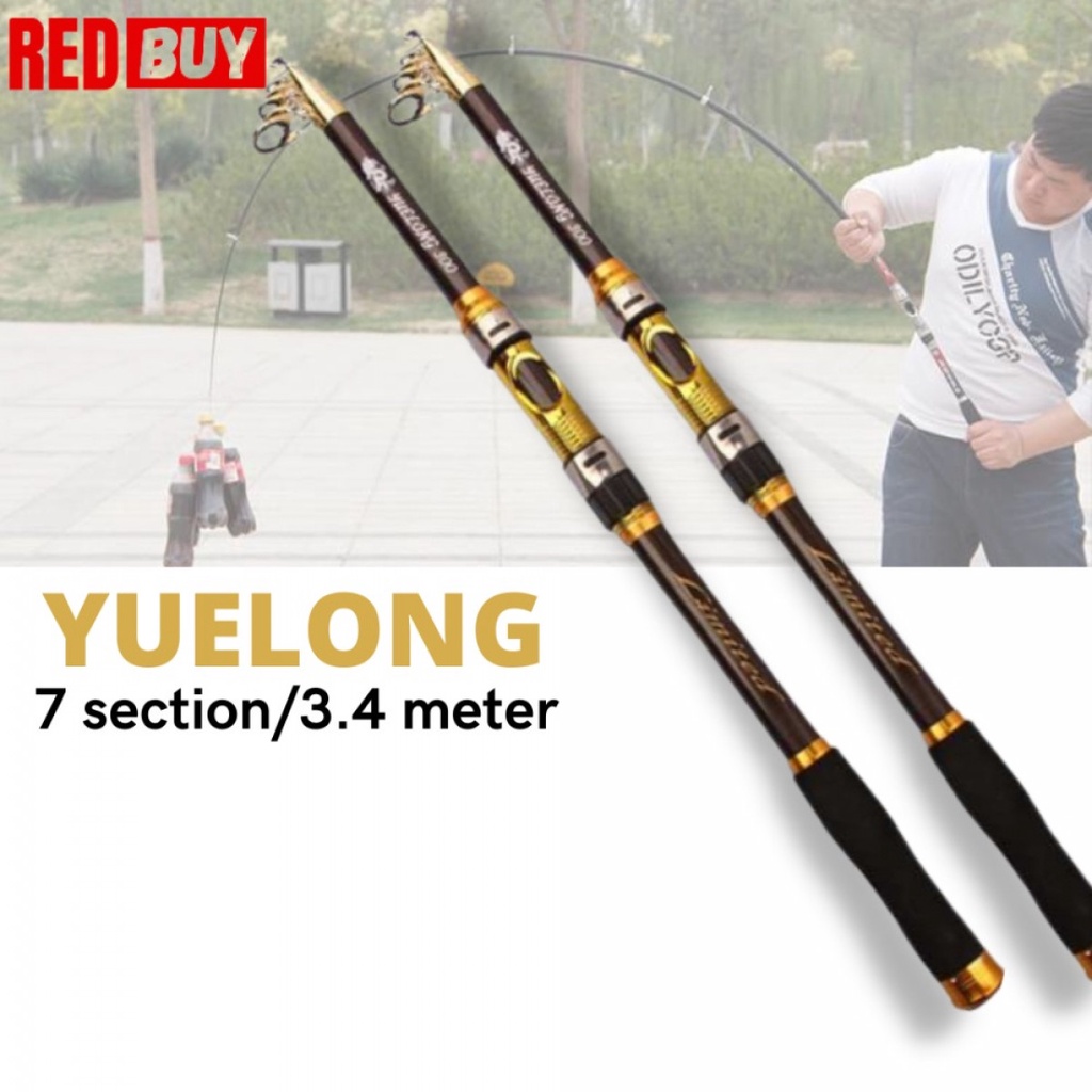 Yuelong Joran Pancing Portable Telescopic Carbon Fiber