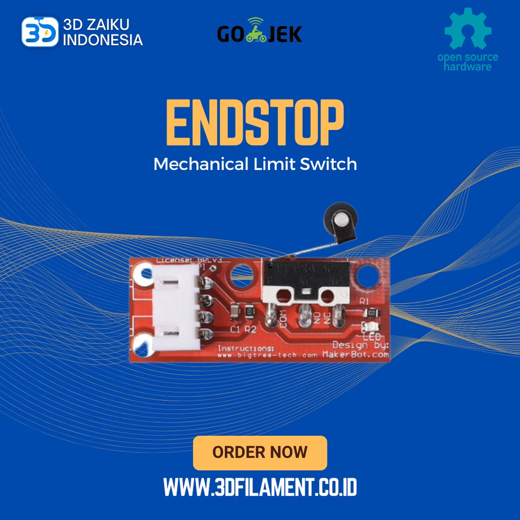 Reprap 3D Printer Endstop Mechanical Limit Switch