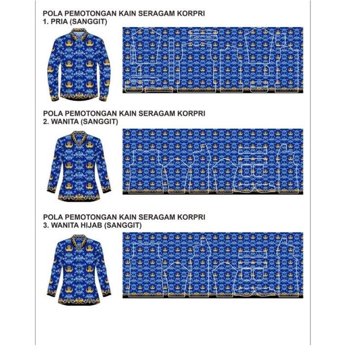 Great Sales Kain Seragam Batik KORPRI Terbaru 2022 C50s - Sekar Bengawan Termurah ㅊ
