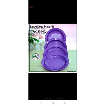 Piring makan Tupperware