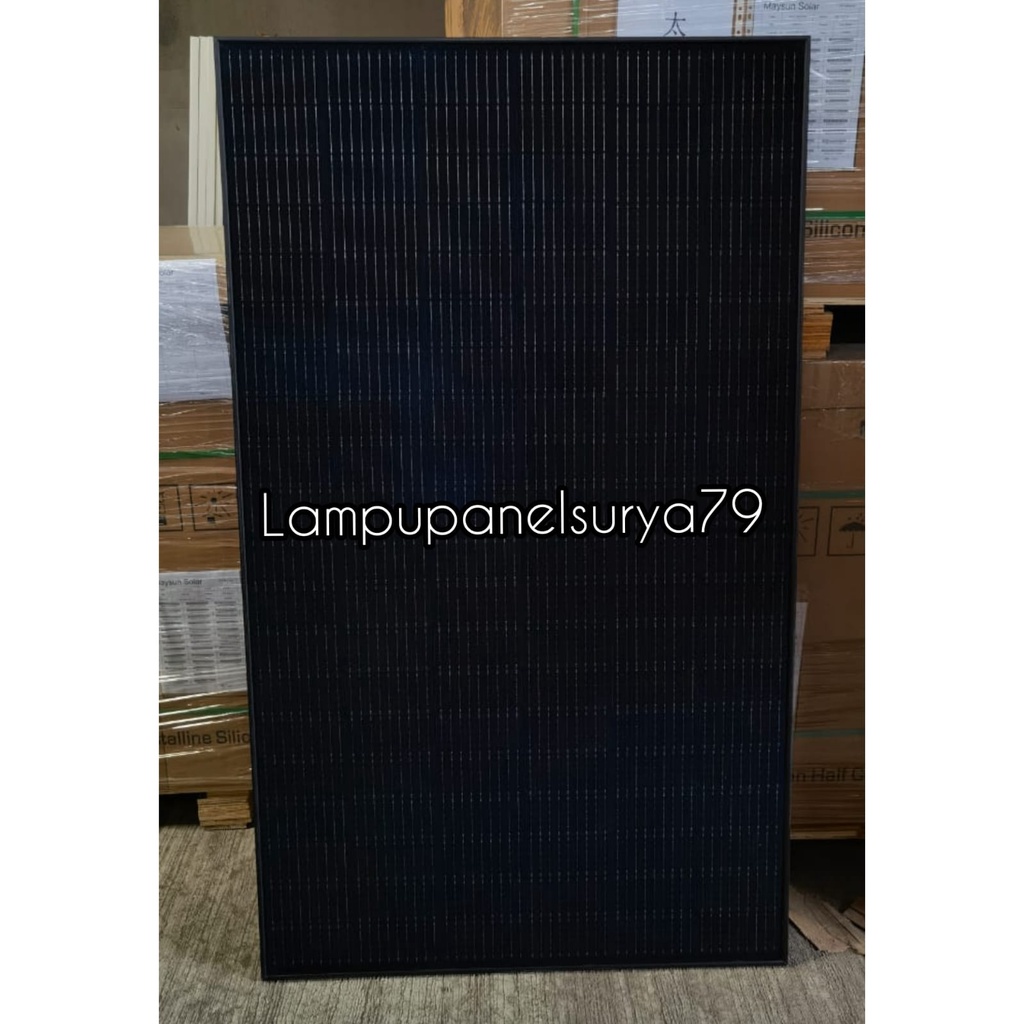 Solar Panel Surya Solarcell PV Maysun 370WP Mono Full Black Mono Module (STOK TERBATAS ya)