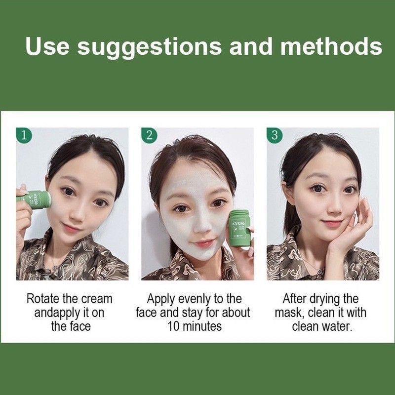 *Aschosme*  MEIDIAN GREEN MASK STICK MASKER STIK GREEN TEA PENGHILANG KOMEDO