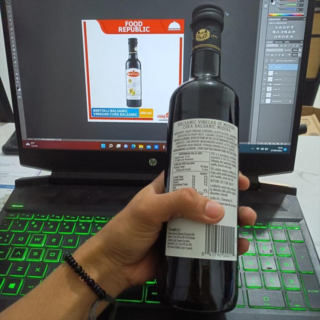 Bertolli Balsamic Vinegar Of Modena 500 ml Cuka Makan Balsamic