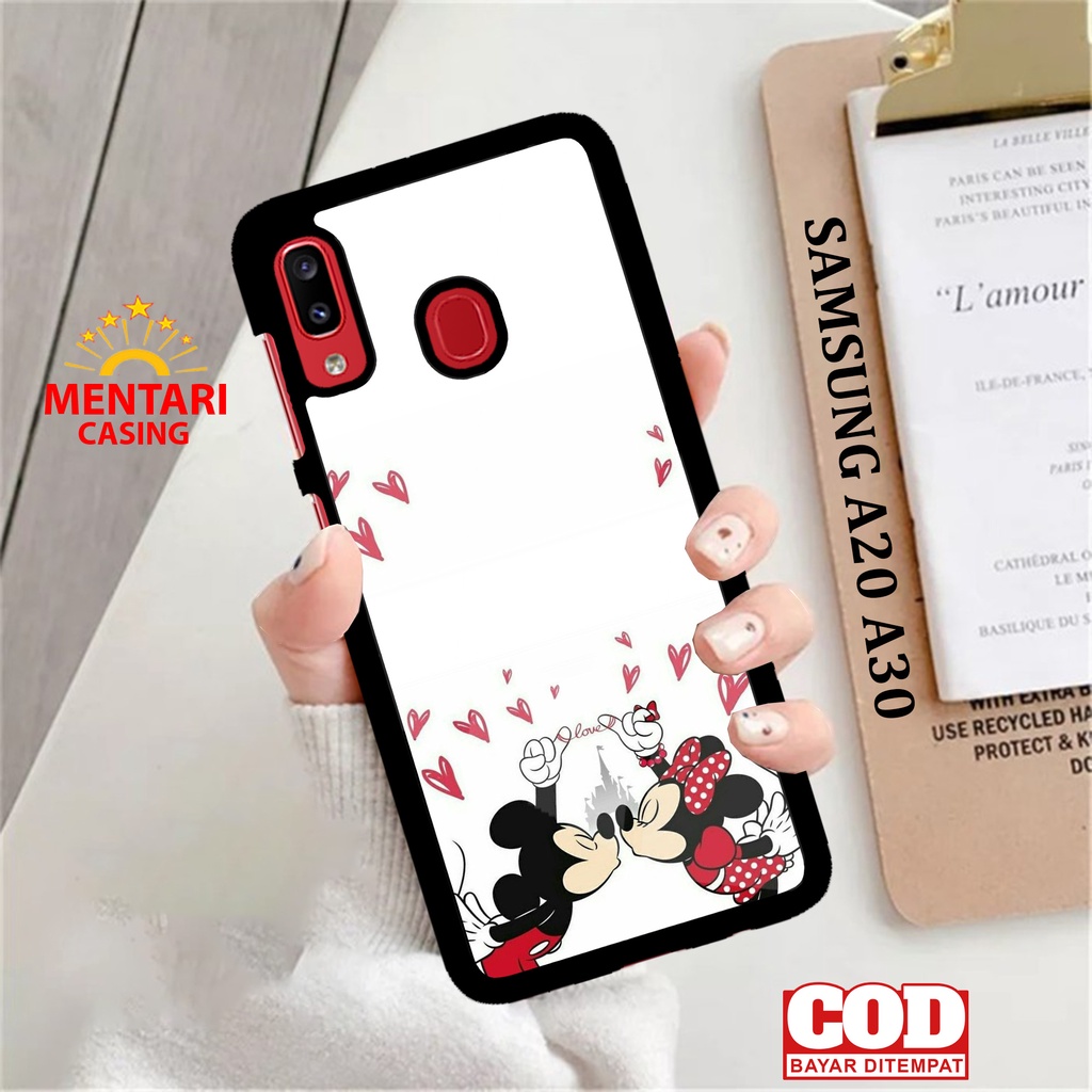 Case SAMSUNG A20 A30 CASING SAMSUNG A20 A30 [ COUPLE MICKEY ] Mentari casing case hp kondom hp case 