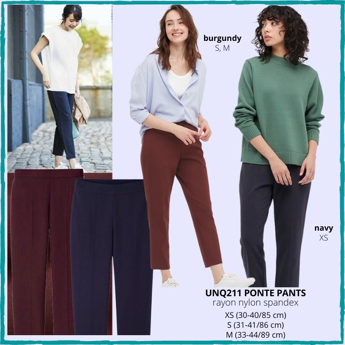 Celana Panjang Branded Wanita - UNQ211 PONTE PANTS
