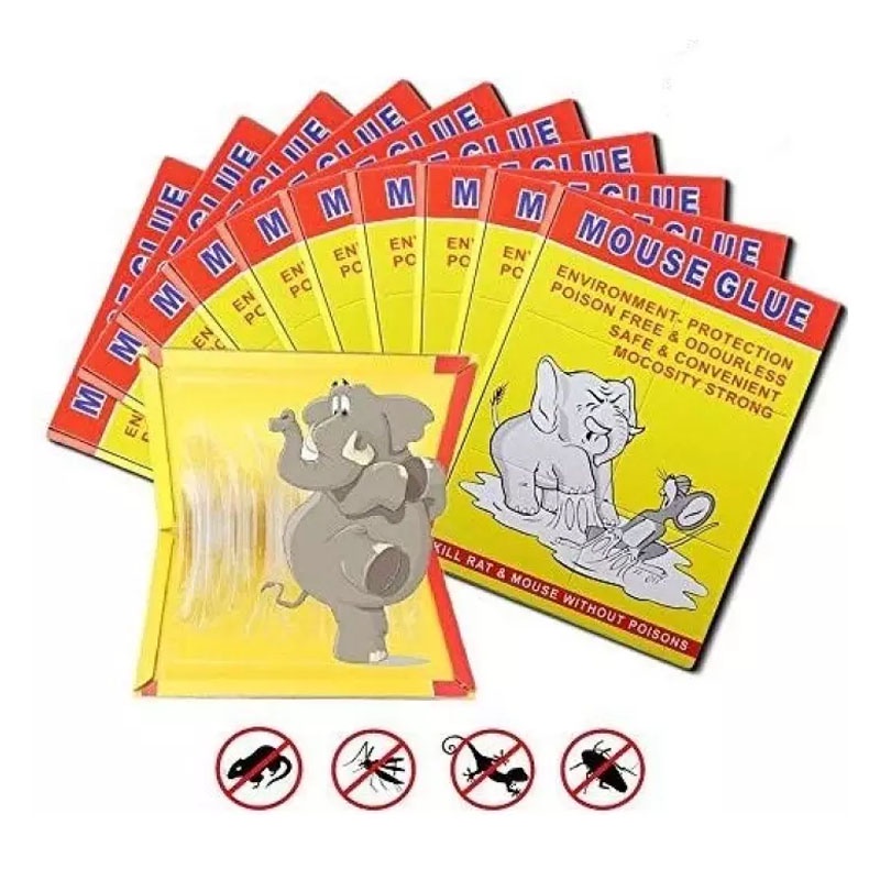 LEM TIKUS PAPAN IMPORT CAP GAJAH / MOUSE RAT GLUE BOARD PERANGKAP TIKUS SUPER LENGKET &amp; TDK BERBAU