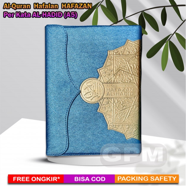 Al-Quran Hafalan Hafazan Al-Hadid| Per Kata | 8 Blok | Model Agenda | Uk. A5 (15x21cm)