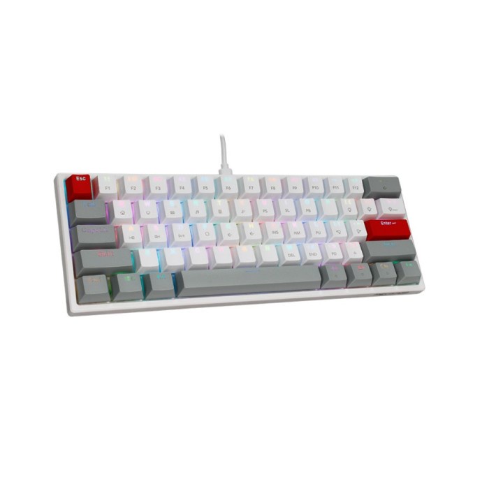 Digital Alliance Keyboard Gaming Meca 6 RGB White Grey