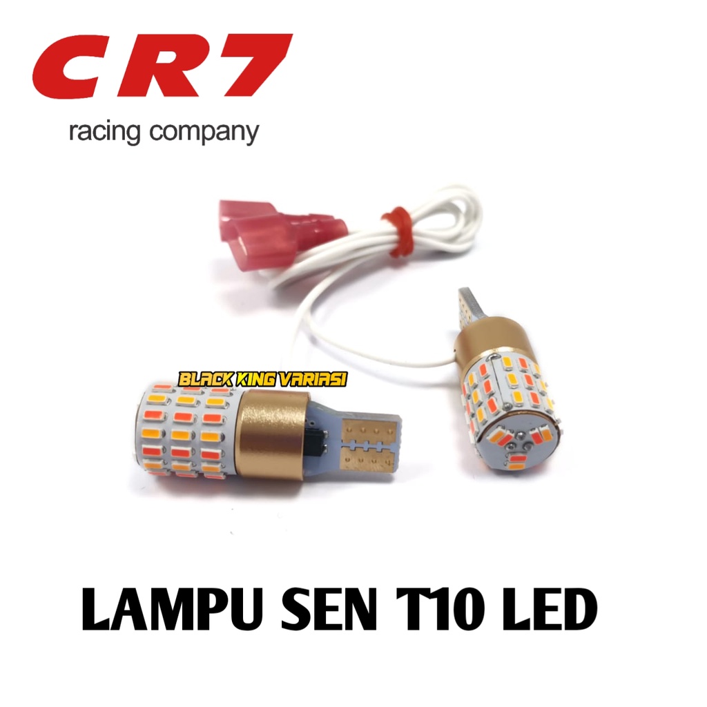 Lampu Led T10 Motor 2 Mode 54 Mata Ac Dc CR7 Lampu Sein Lampu Senja Motor 54 Titik Nmax Aerox Beat Vario Pcx ADV Lampu Sen 54 Mata