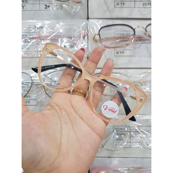 KACAMATA CATEYE FASHION WANITA KODE 6562 ANTI RADIASI