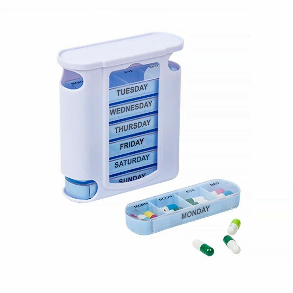 Preva Pill Box 7hari Organizer Splitters Dispenser Obat