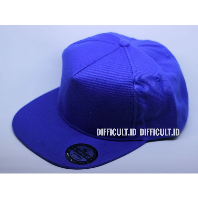 TOPI SNAPBACK POLOS BIRU | TOPI HIP HOP POLOS