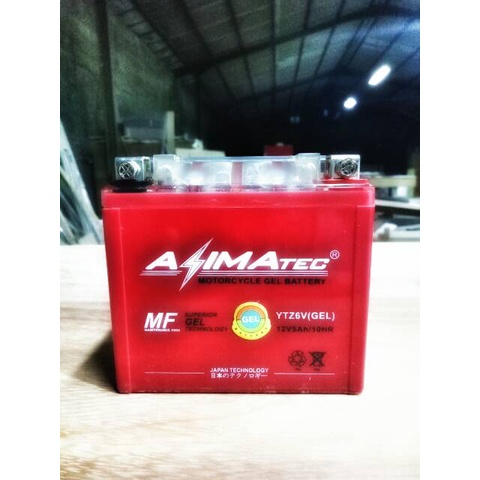 Aki Motor Gel Merk AZIMATEC Type YTZ-6V