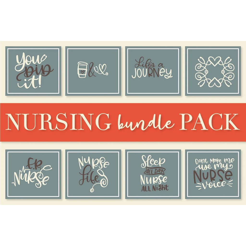 Nurse Bundle Hand Lettered Designs