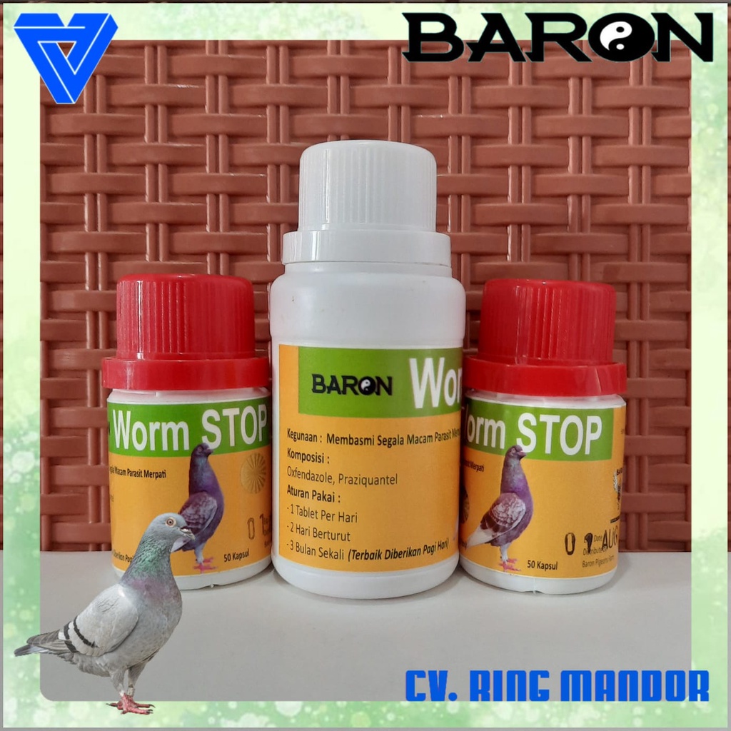 OBAT CACING WORMSTOP - BARON OBAT MERPATI