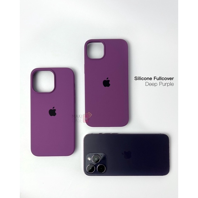 Silicone Fullcover Deep Purple / Anti Dekil / Logo tidak luntur