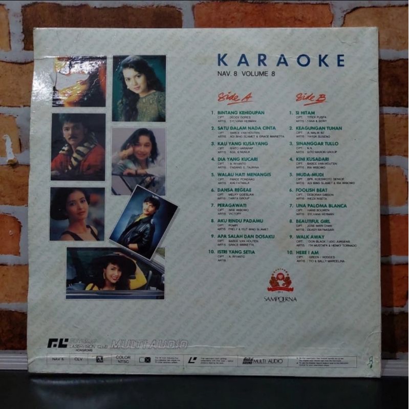 Kaset Laser disc Karaoke Nav. 8