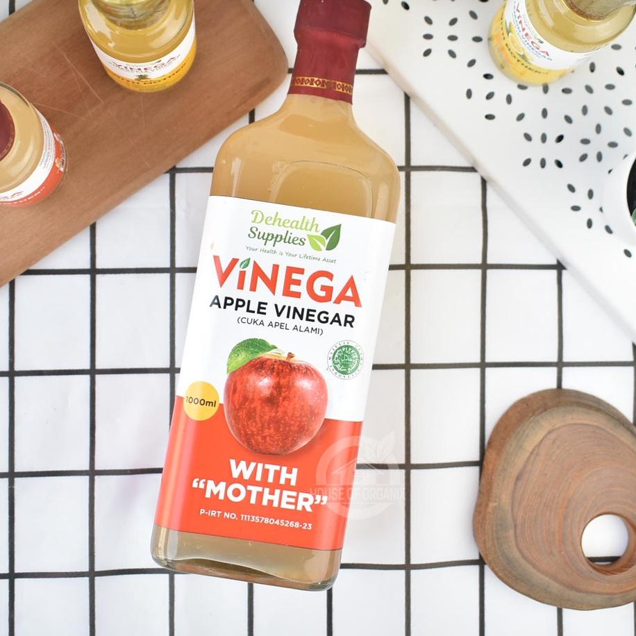 

High Quality--Dehealth Supplies VINEGA Apple Cider Vinegar (Cuka Apel Alami) 1000 ML
