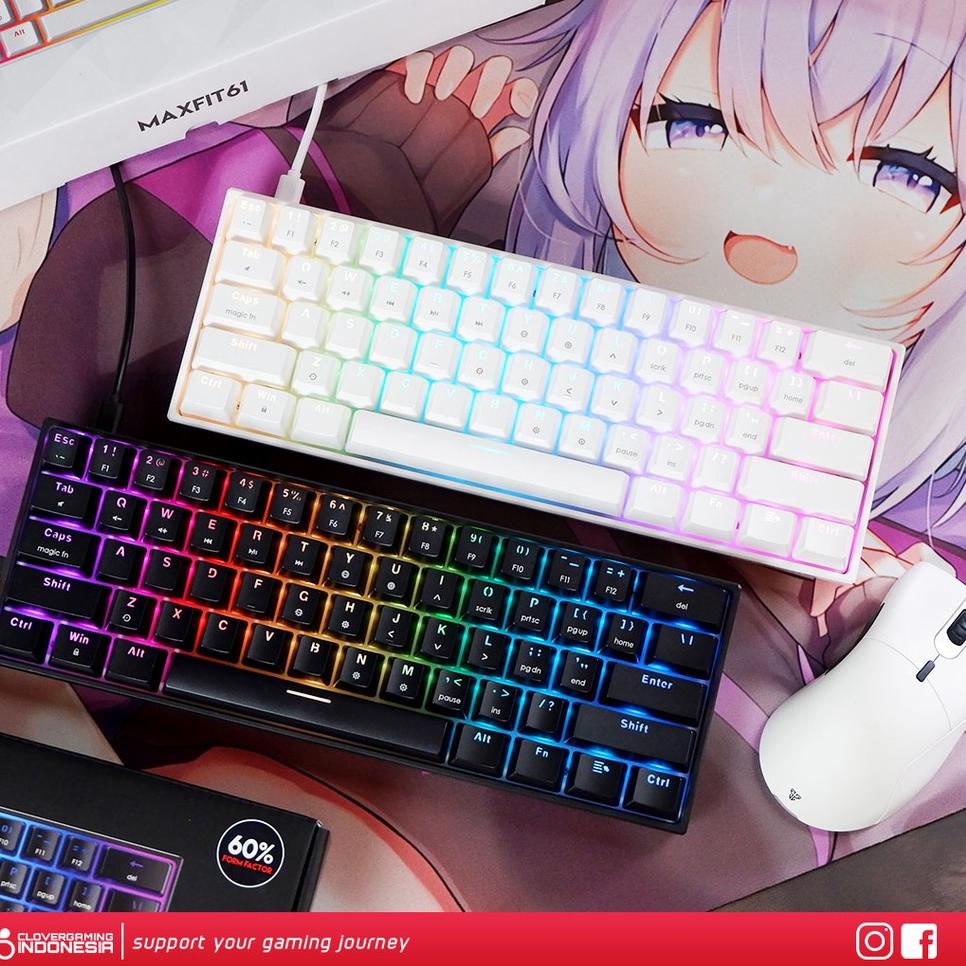 Big Sale Fantech MAXFIT61 RGB 60% - MAXFIT 61 Mechanical Gaming Keyboard
