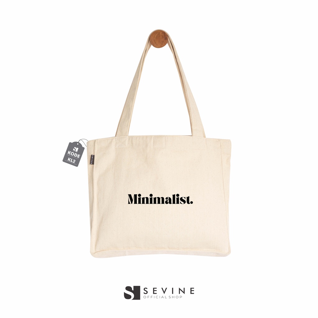 Sevine Totebag Kanvas Daisy Tas Wanita Tote Bag Dengan Kantong Laptop Kuliah Sekolah Kerja Quotes Aesthetic - KL