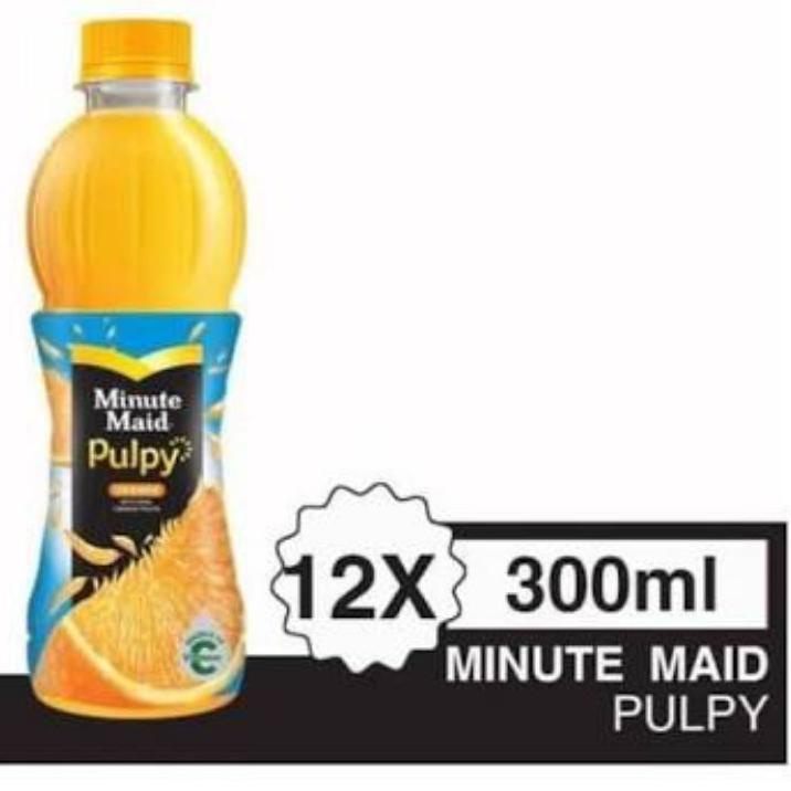 

TERLARIS BRANDS FESTIVAL PROMO MINUTE MAID PULPY ORANGE 300 ml isi 12 !!!