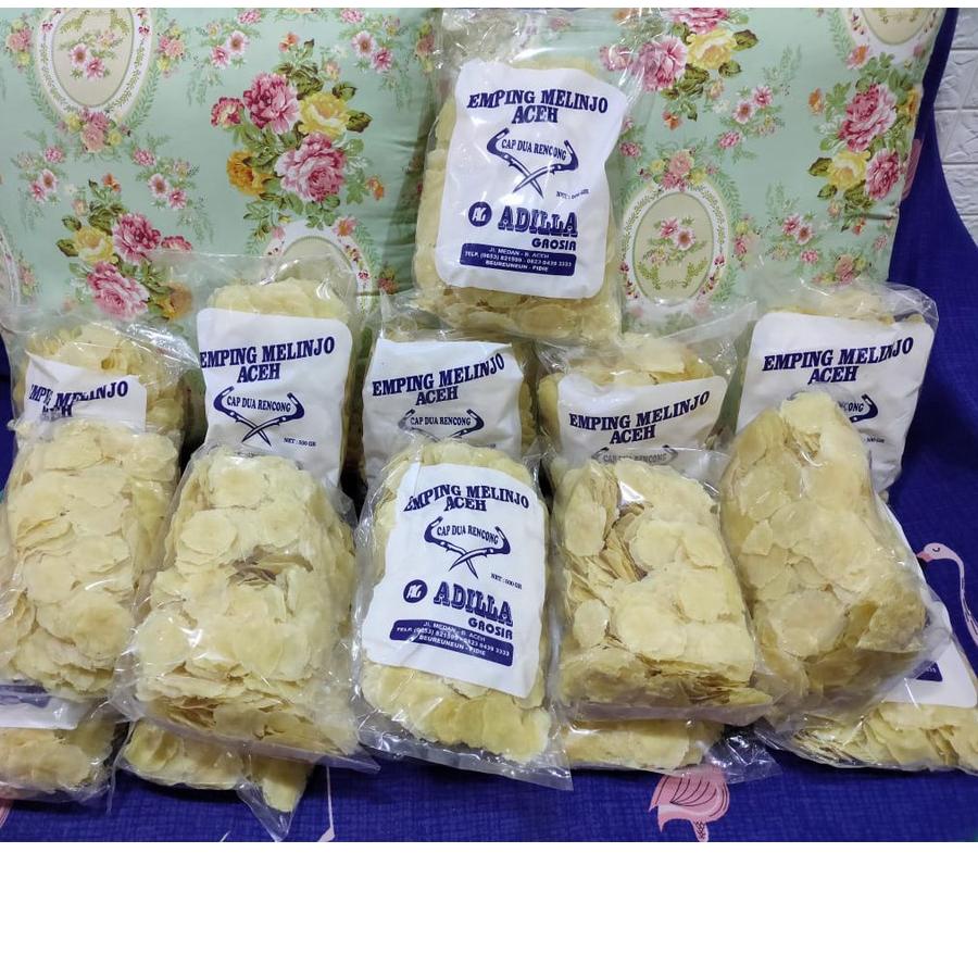 

EXCLUSIVE!Emping Aceh Kualitas Super Emping Grade A Super Tipis Melinjo Aceh 500 gr gram gurih renyah|KD1