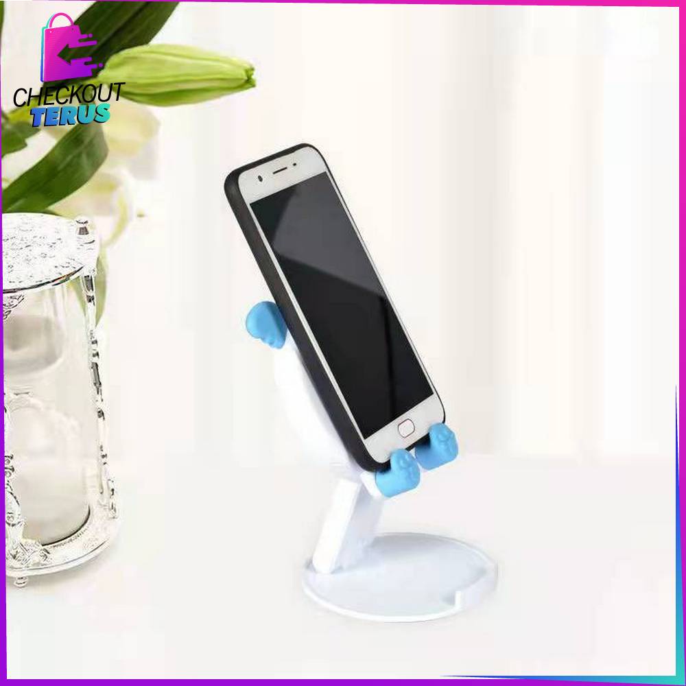 CT C727 Phone Holder Untuk Penyangga Ponsel Stand Holder Lipat Motif Animal Karakter Lucu Folding Dekstop Dudukan Hp Multifungsi