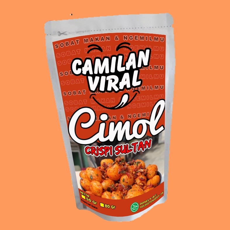 

✅ (TERMURAH & HALAL P-IRT) KERIPIK CIMOL KRISPI PEDAS DAUN JERUK 80 GR