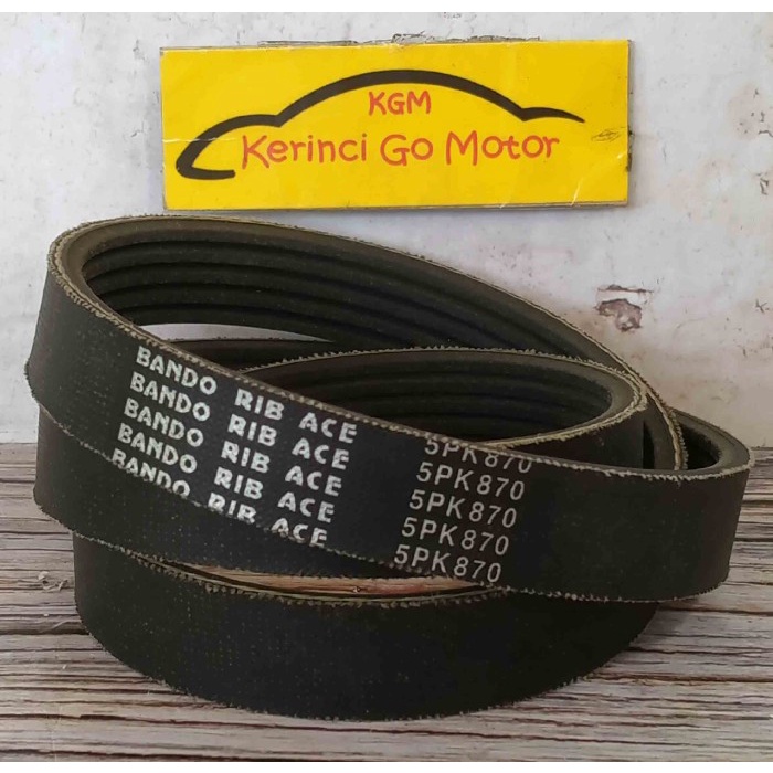 BANDO VAN BELT 5PK 870 RIB BELT TALI KIPAS 5PK-870 FAN BELT ALUR