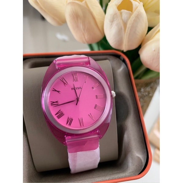 Jam Tangan FSL Jude Three-Hand Pink Silicone Watch