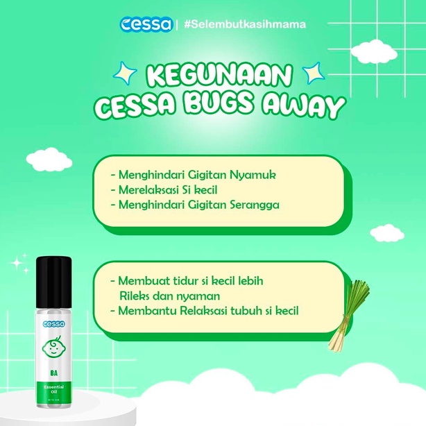 Cessa Essential Oil for Baby / Kids | Fever Drop / Cough Flu / Lenire / Bugs Away / Immune Booster