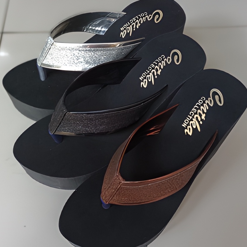 New Cantika Sandal Wedges Wanita Model Terbaru 2022 Tinggi 11cm