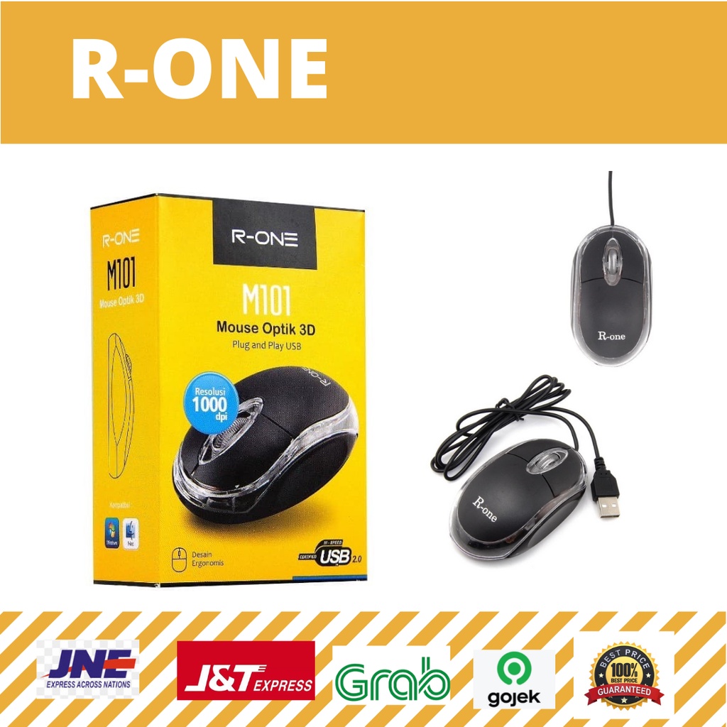 MOUSE USB KABEL R-ONE MURAH