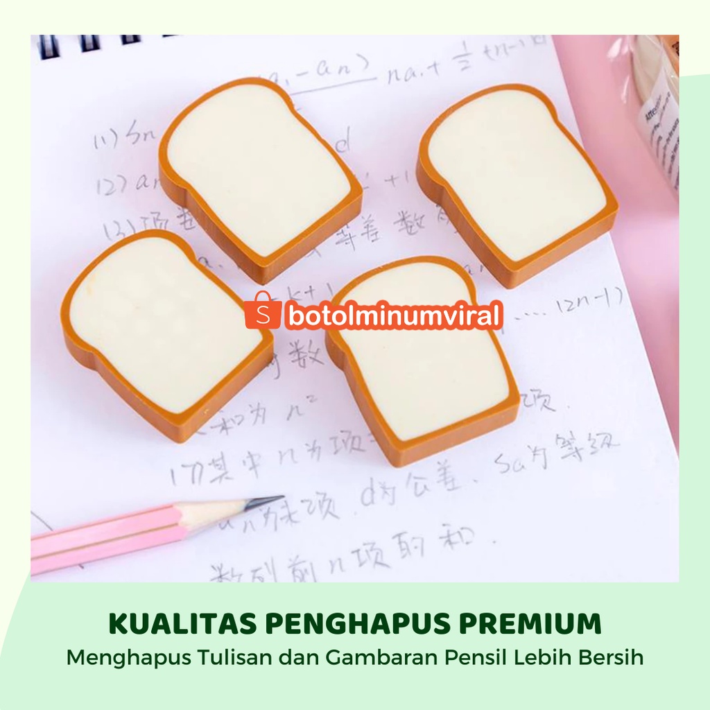 Penghapus Pensil Lucu Fast Food Cake Anak Sekolah Kreatif Lepas Pasang Hadiah Unik