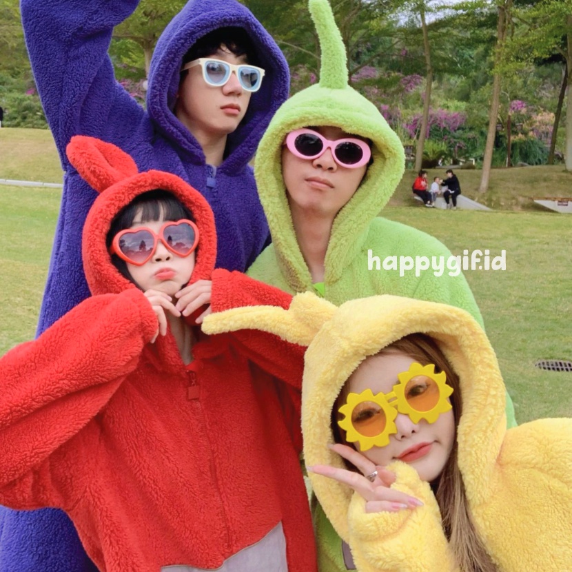 LALA PO TELETUBBIES TINKY WINKY DIPSY ONESIE BAJU TIDUR KOSTUM DASTER PIYAMA KIGURUMI