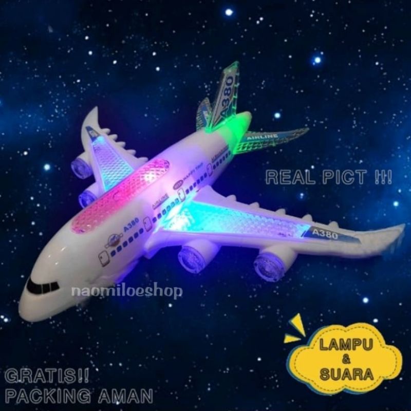 Jual Airbus A Mainan Pesawat Kapal Terbang Airbus A Dengan Lampu Pesawat Terbang Mainan