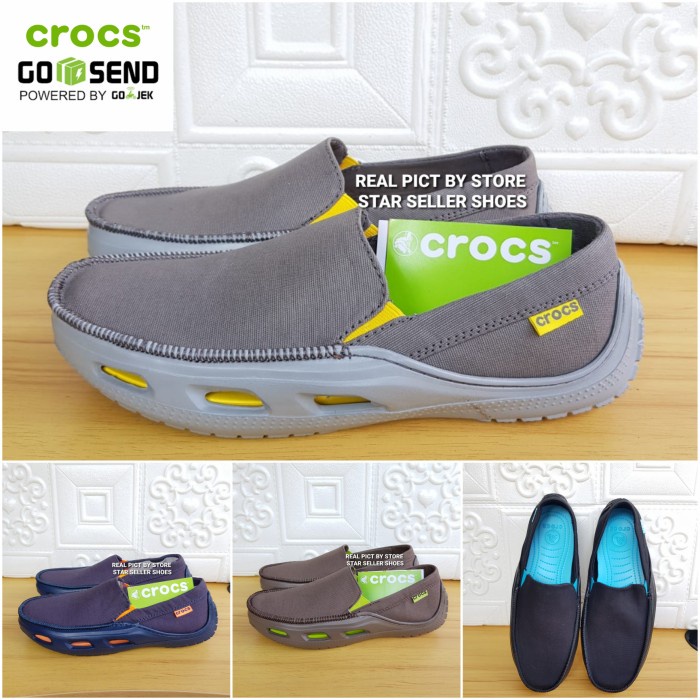 Spesial Sepatu Crocs Tideline Sport Kanvas Original Hemat