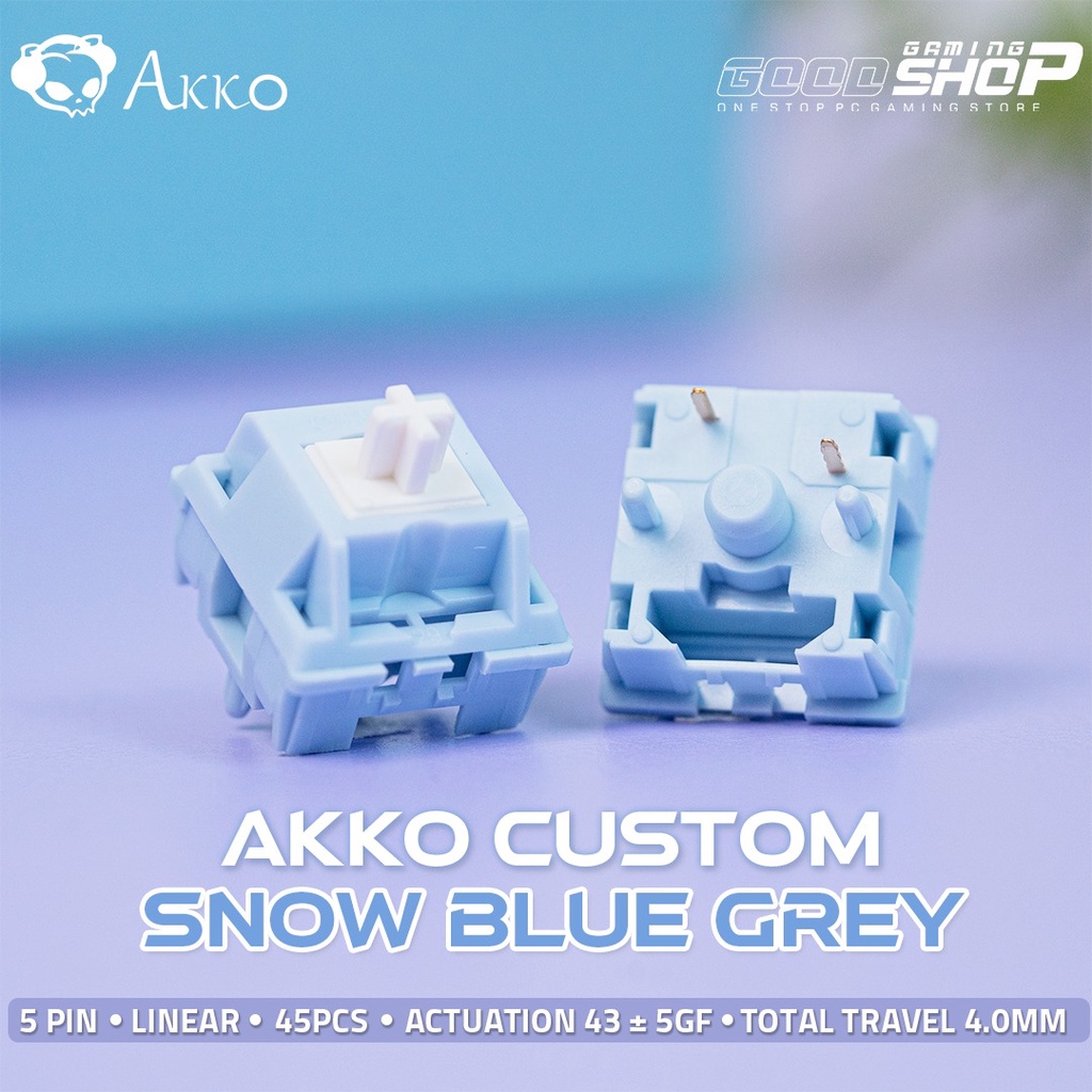 Akko CS Switch – Snow Blue Gray 5 pin (SATUAN)