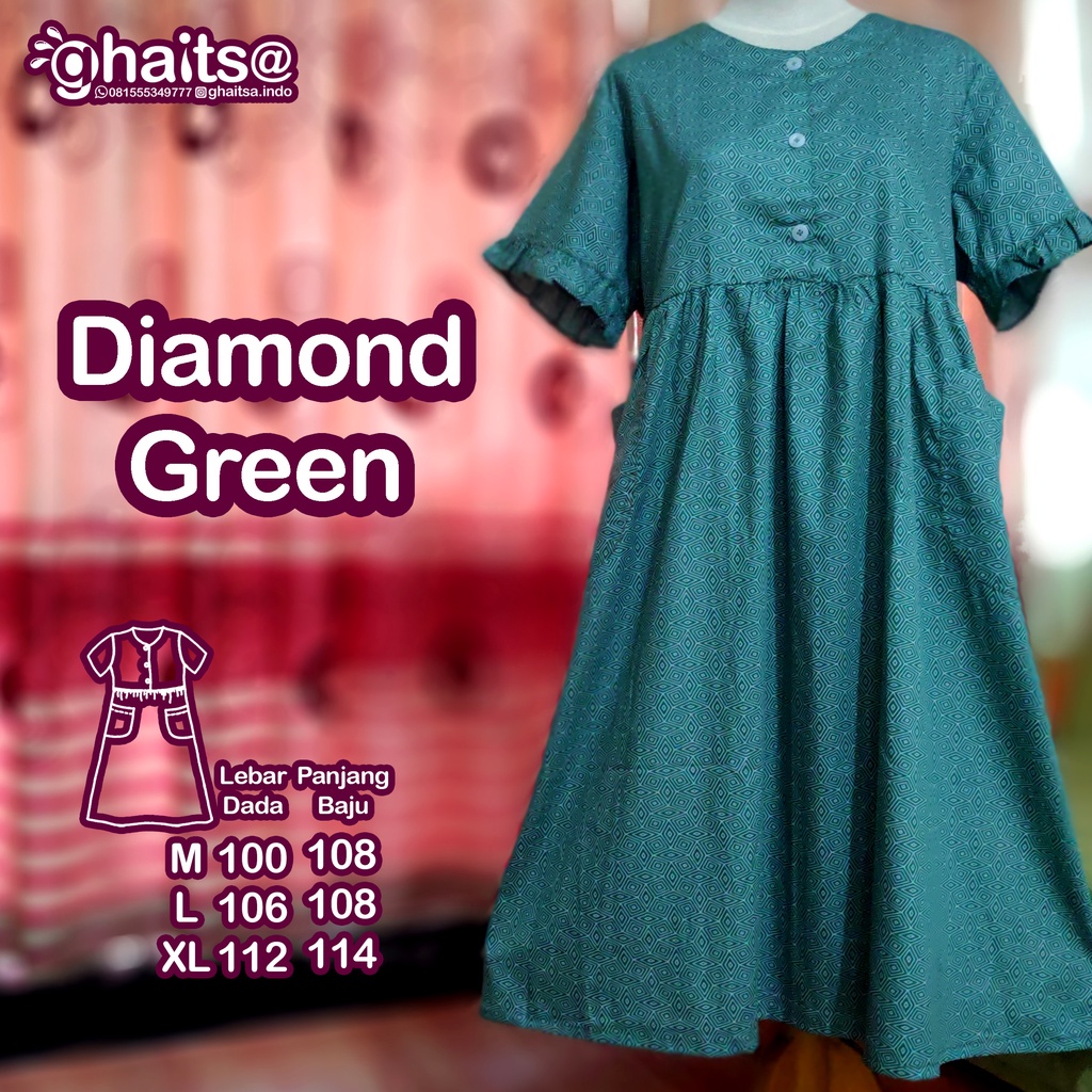 Ghaitsa Homedress Daster Baju Tidur Bumil Busui Katun Jepang Tokai Senko mirip Ditsy