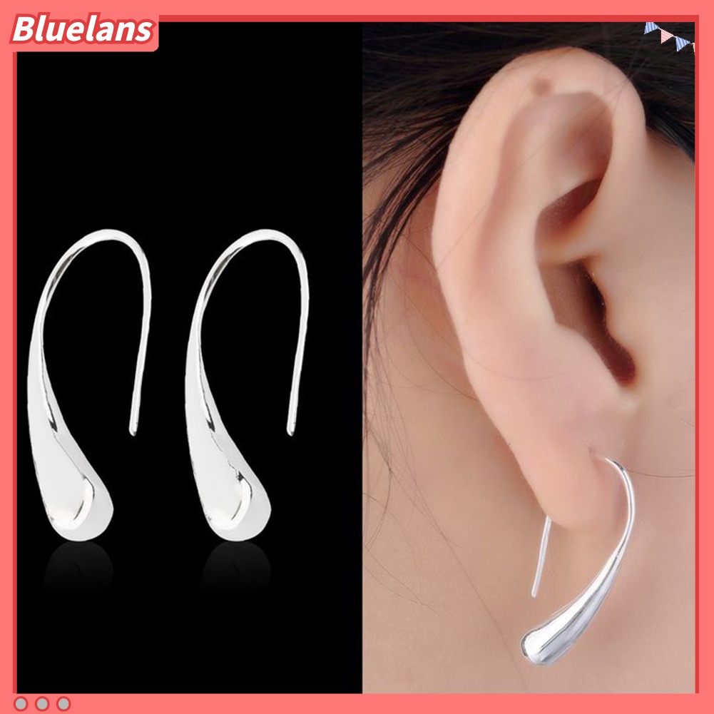 Anting Kait Lapis Silver Untuk Wanita