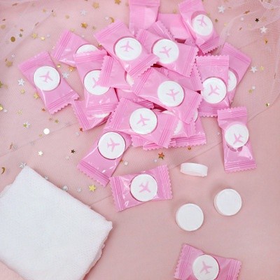 Tisu Mini Traveling / Compressed Candy Towel / Handuk Travel Mini / Tissue Mini Travel